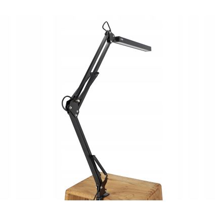 LED zatemnjiva namizna svetilka na dotik, upogljiva, s sponko LED/10W/5/230V 3000/4000/6000K črna