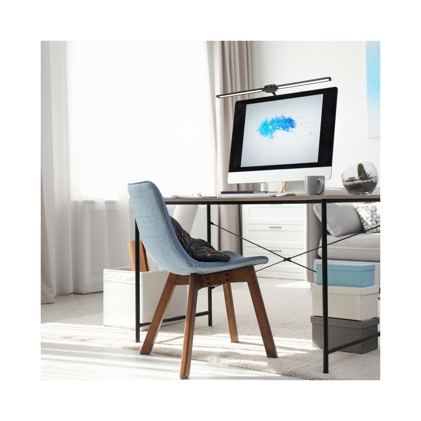 LED zatemnjevalna namizna svetilka USB TENUIX DUO LED/14W/5V 3000-6000K črna