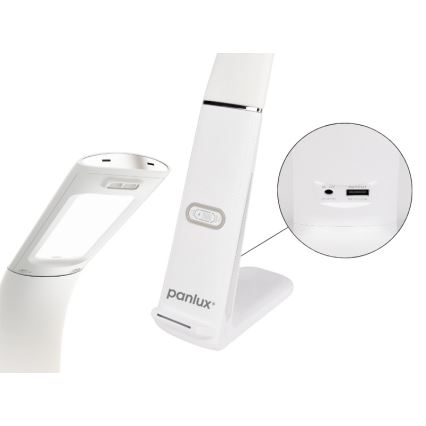 LED namizna svetilka z zatemnitveno funkcijo, brezžičnim polnjenjem in senzorjem gibanja LORD EVO LED/8W/230V 3000K/4500K/6000K bela