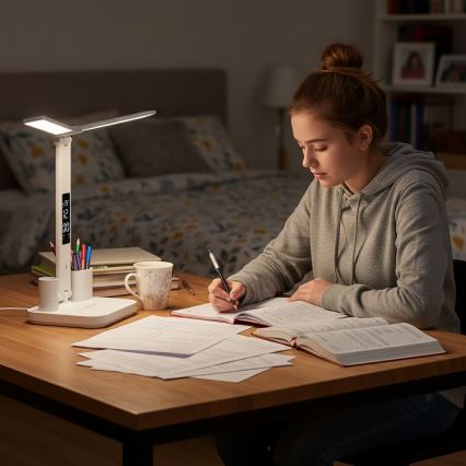LED zatemnjiva polnilna namizna svetilka NOBLITE P LED/5W/5V 3000/4000/6000K 2200 mAh bela