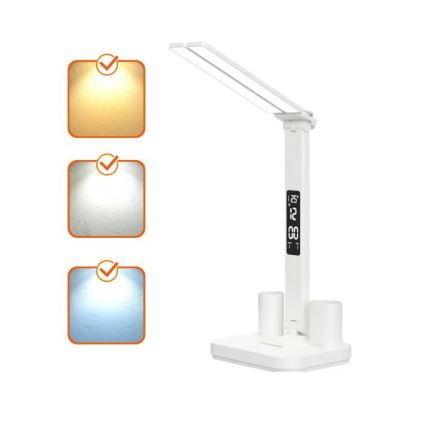 LED zatemnjiva polnilna namizna svetilka NOBLITE P LED/5W/5V 3000/4000/6000K 2200 mAh bela