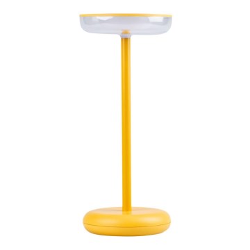 LED zatemnjevalna polnilna svetilka FLUXY LED/1,7W/1800 mAh IP44 rumena