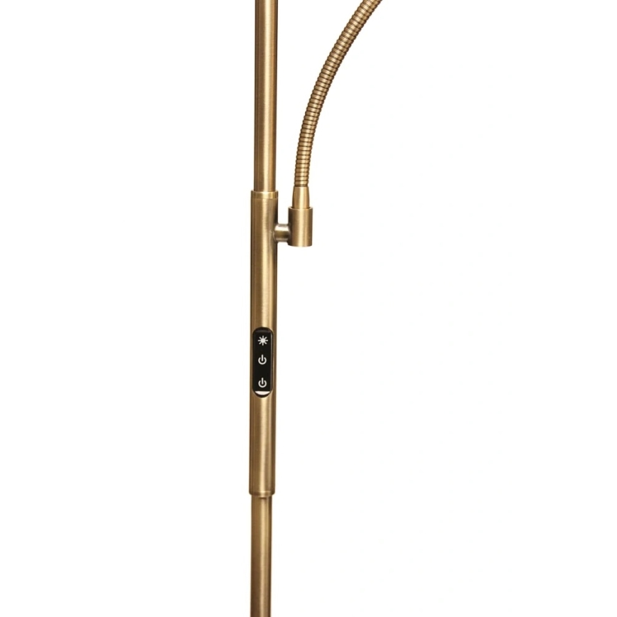 LED zatemnjevalna talna svetilka NORA LED/25W/230V 2200/3000/4000K + LED/5W 3000K zlata + daljinski upravljalnik