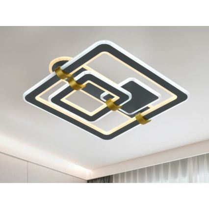 LED Zatemnjevalna stropna svetilka LED/140W/230V 3000-6500K + daljinski upravljalnik