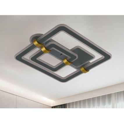 LED Zatemnjevalna stropna svetilka LED/140W/230V 3000-6500K + daljinski upravljalnik