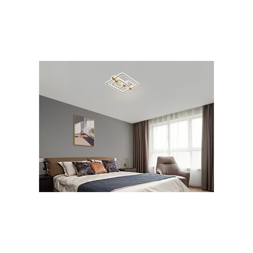 LED Zatemnjevalna stropna svetilka LED/140W/230V 3000-6500K + daljinski upravljalnik