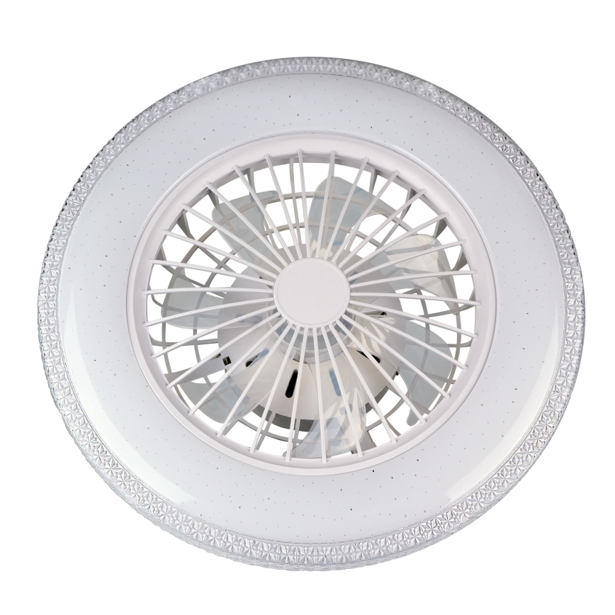 LED zatemnjevalna stropna svetilka z ventilatorjem EGYPT LED/48W/230V 3000-6500K bela + daljinski upravljalnik