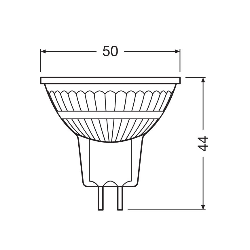 LED zatemnjevalna žarnica GU5,3/3,4W/12V 2700K CRI 90 - Osram