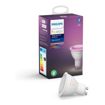 LED zatemnjevalna žarnica Philips Hue White And Color Ambiance GU10/4,3W/230V 2000-6500K