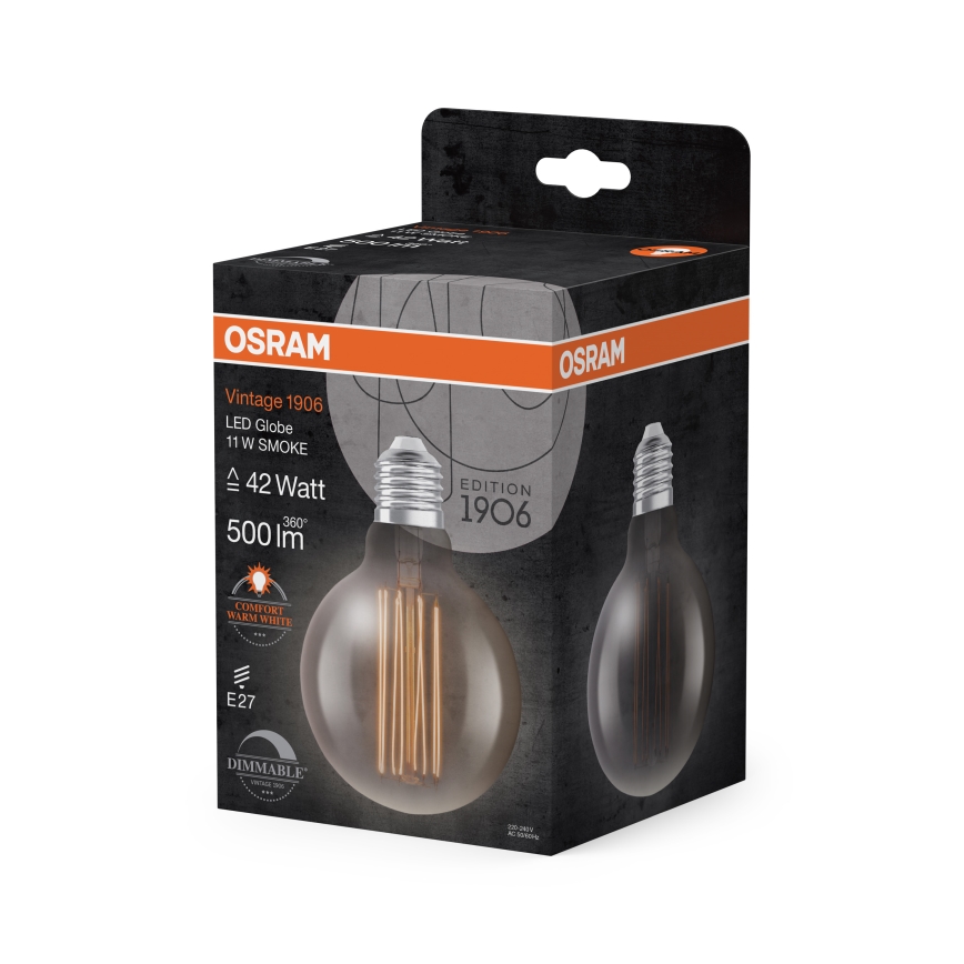 LED zatemnjevalna žarnica VINTAGE FILAMENT E27/11W/230V 1800K - Osram