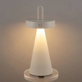 LED zatemnjevalna zunanja polnilna namizna svetilka na dotik HALO LED/1,5W/3,7V 3000 mAh IP44 siva