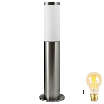 LED zatemnjevalna zunanja svetilka LIVIA 1xE27/6W/230V 2700-6500K Wi-Fi 45 cm IP44 srebrna