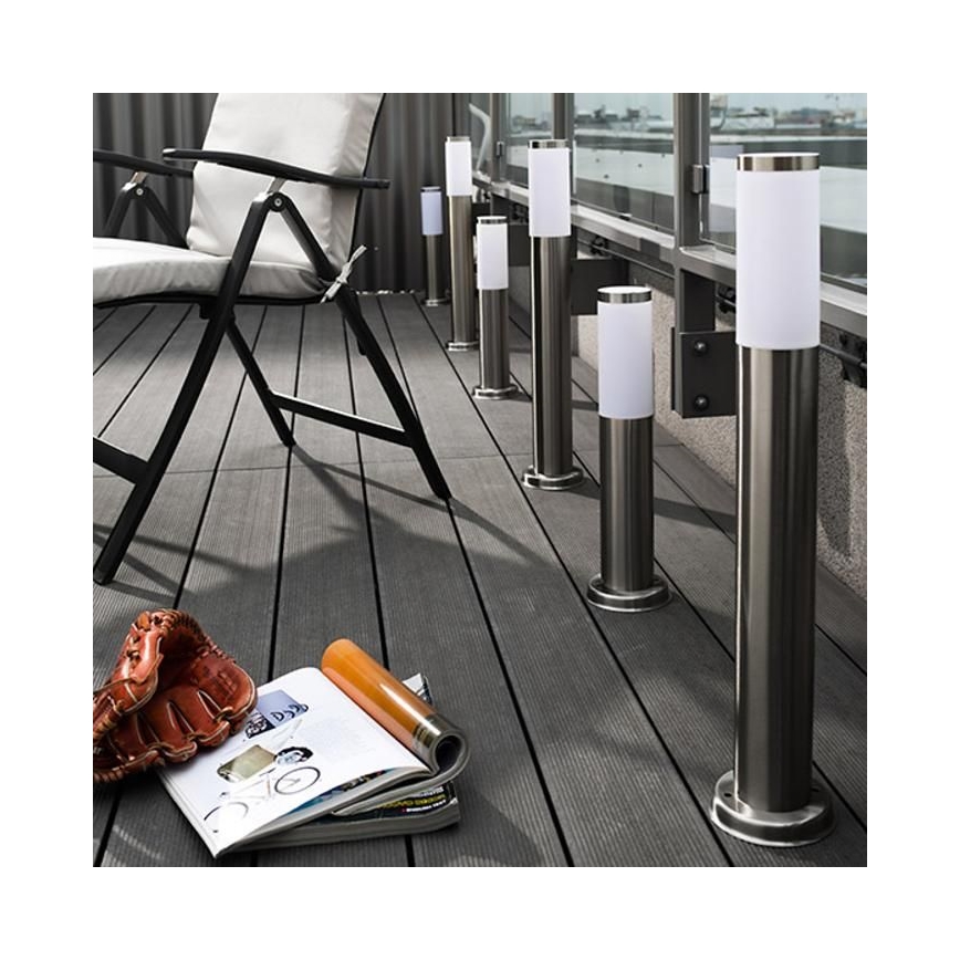 LED zatemnjevalna zunanja svetilka LIVIA 1xE27/6W/230V 2700-6500K Wi-Fi 45 cm IP44 srebrna