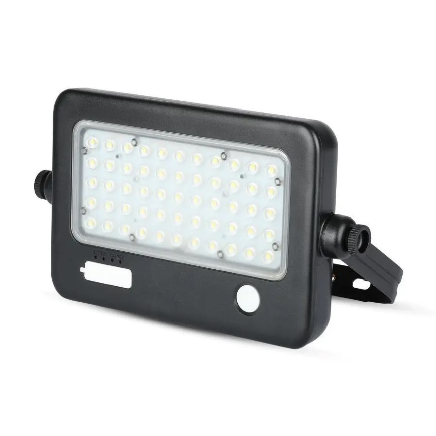 Zatemljiv LED solarni reflektor s senzorjem LED/10W/3,7V 4000K IP65 7200 mAh + USB-priključek