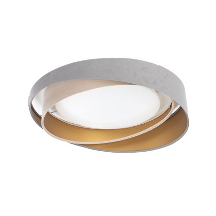 LED zatemnljiva stropna svetilka SMART GALAXY MODERN LED/24W/230V 3000–6500 K, premer 55 cm, siva/bežna/zlata + daljinski upravljalnik
