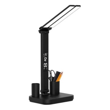 LED zatemnjiva polnilna namizna svetilka NOBLITE P LED/5W/5V 3000/4000/6000K 2200 mAh črna