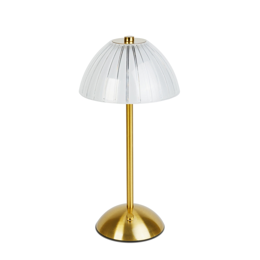 Zatemnljiva polnilna LED namizna svetilka PARIS LED/2W/5V 2700K/4000K/6500K 800 mAh zlata