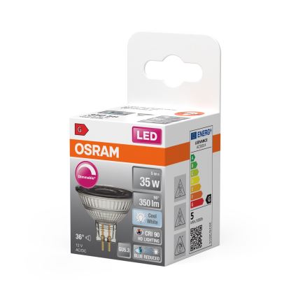 LED zatemnjiva reflektorska žarnica MR16 GU5,3/5W/12V 4000K 36° CRI 90 - Osram