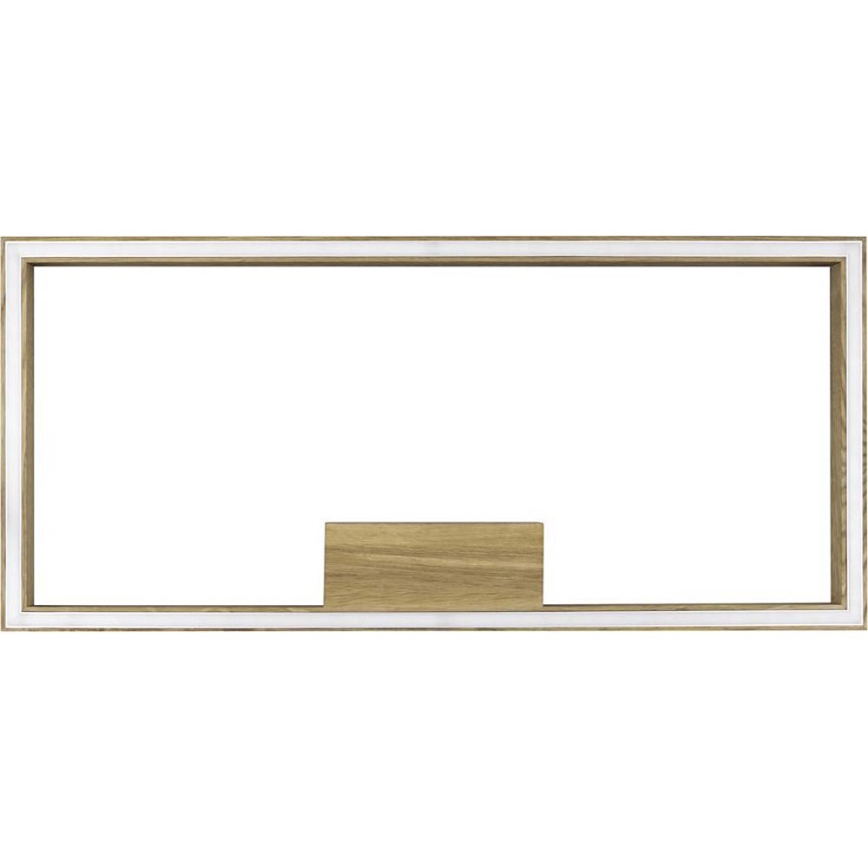 LED zatemnjiva stropna svetilka RAMME LED/34W/230V matni hrast + z daljinskim upravljalnikom