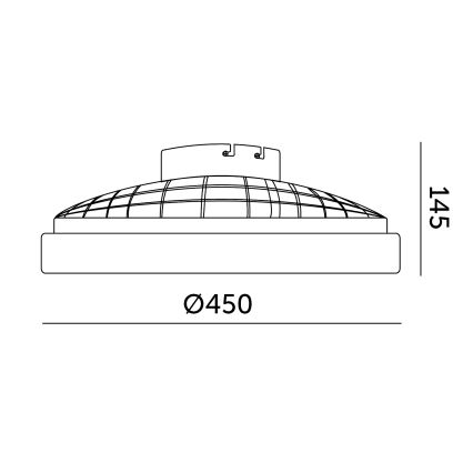 Zatemnljivo LED stropno svetilo z ventilatorjem VENTELUX LED/24W/230V 3000/4000/6500K Ø 45 cm, belo + z daljinskim upravljalnikom