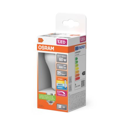 LED zatemnjiva žarnica CLASSIC A60 E27/8,8W/230V 2700/3000/4000/6500K - Osram