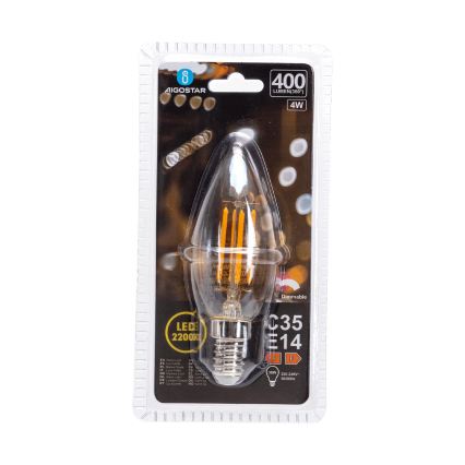 LED Zatemnjiva žarnica FILAMENT C35 E14/4W/230V 2200K - Aigostar