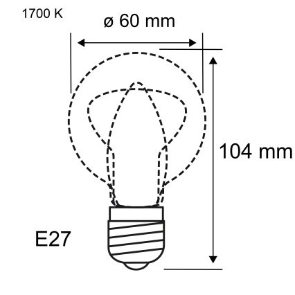 LED zatemnjiva žarnica FILAMENT E27/6W/230V 1700K - Paulmann 28522
