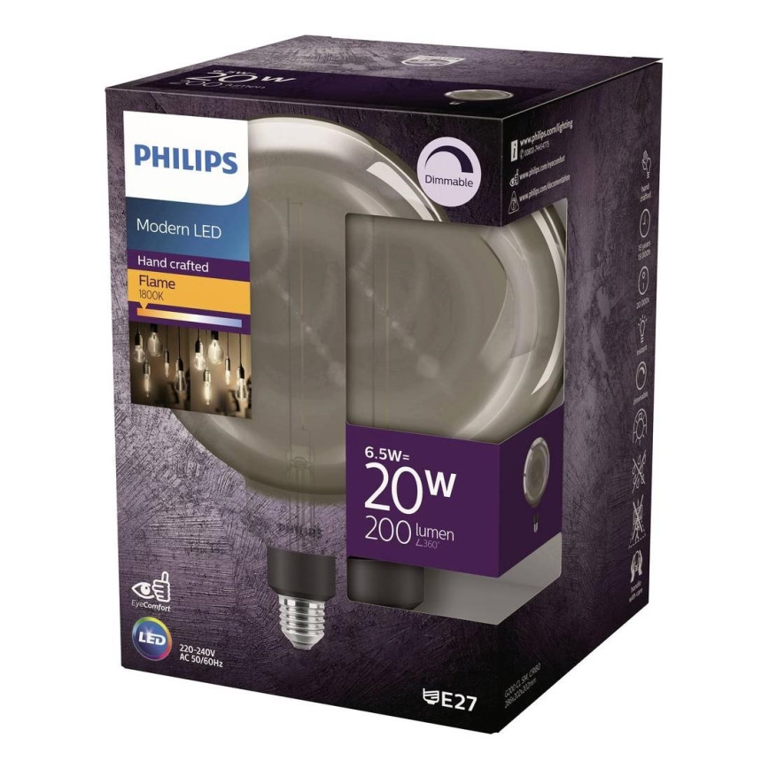 LED zatemnjiva žarnica FILAMENT G200 E27/6,5W/230V 1800K