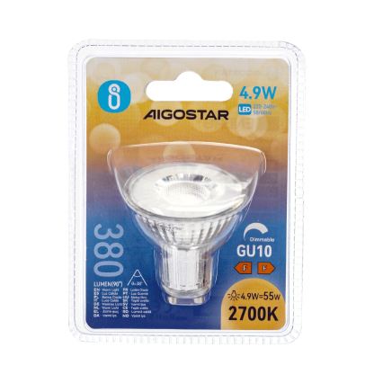 LED zatemnjiva žarnica GU10/4,9W/230V 2700K - Aigostar