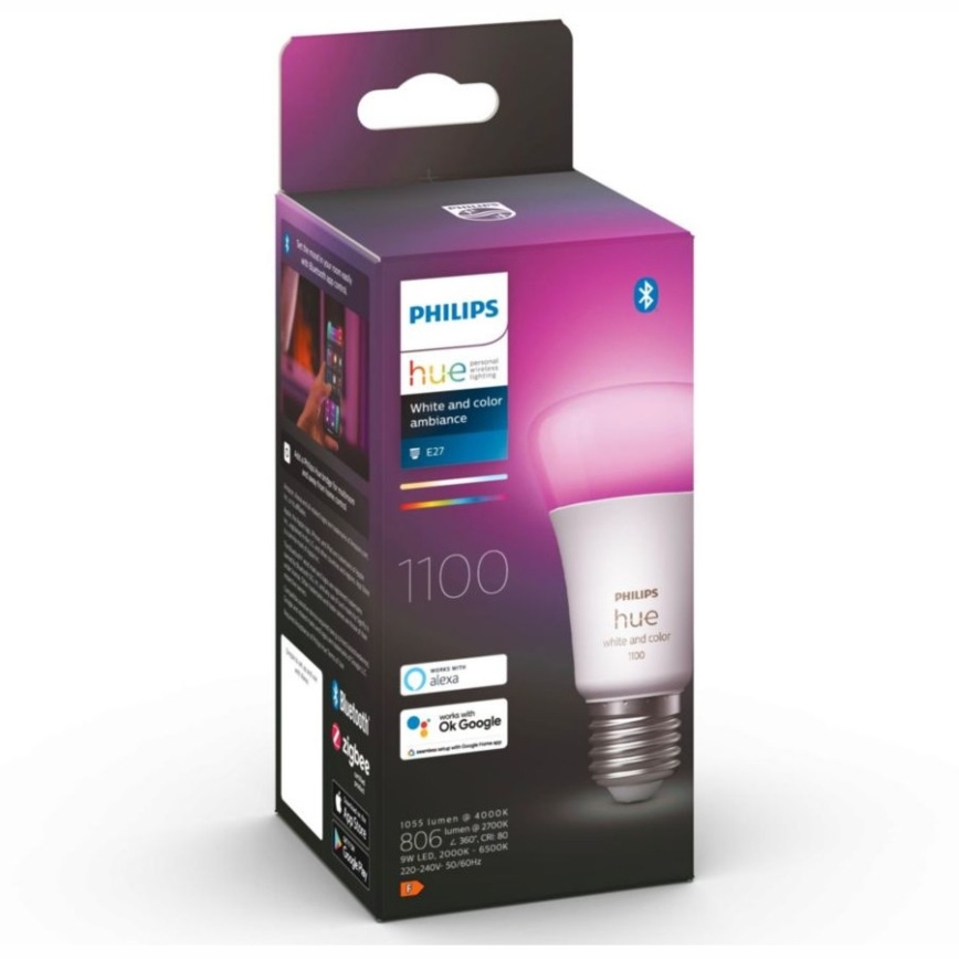 LED zatemnjiva žarnica Philips Hue White And Color Ambiance A60 E27/9W/230V 2000-6500K