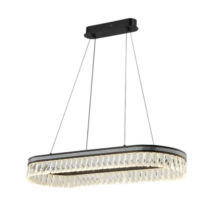 LED zatemljiv kristalni lestenec na kablu THALIA LED/50W/230V 3000-6000K + daljinski upravljalnik