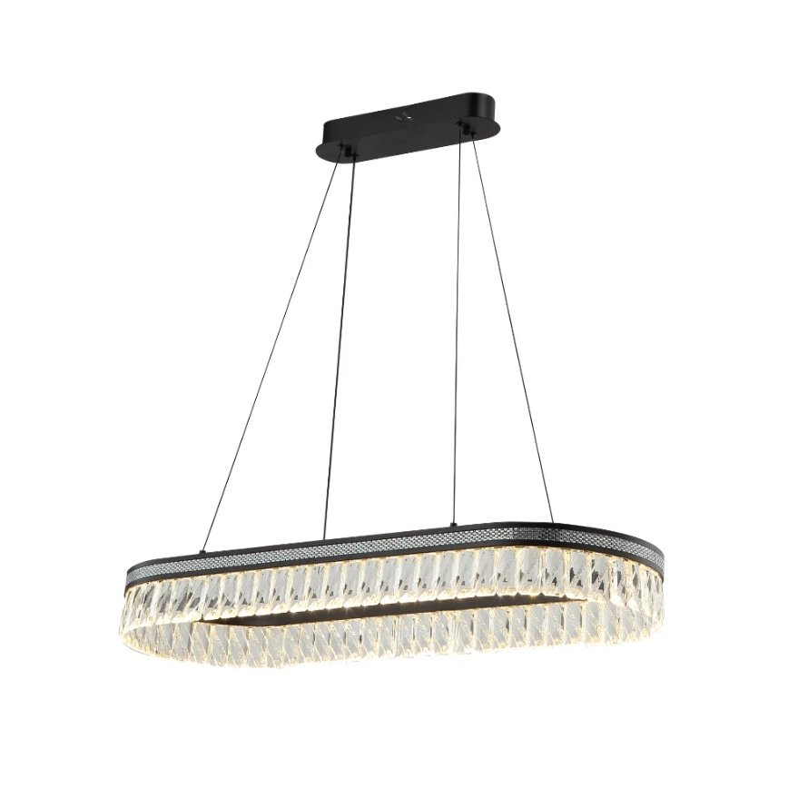 LED zatemljiv kristalni lestenec na kablu THALIA LED/50W/230V 3000-6000K + daljinski upravljalnik