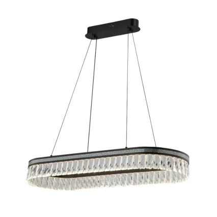 LED zatemljiv kristalni lestenec na kablu THALIA LED/50W/230V 3000-6000K + daljinski upravljalnik