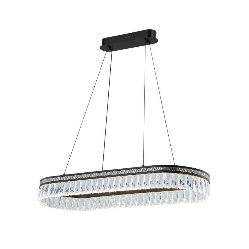LED zatemljiv kristalni lestenec na kablu THALIA LED/50W/230V 3000-6000K + daljinski upravljalnik