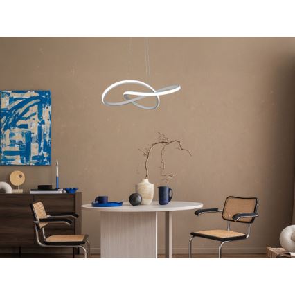 LED lestenec z zatemnitvijo na kablu LED/65W/230V 3000-6500K premer 49 cm + daljinski upravljalnik