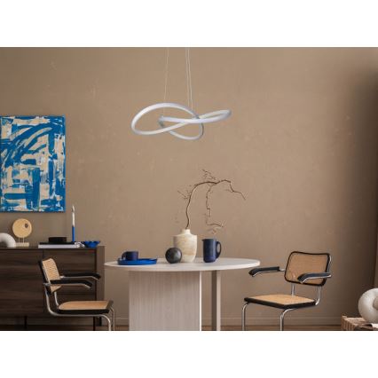 LED lestenec z zatemnitvijo na kablu LED/65W/230V 3000-6500K premer 49 cm + daljinski upravljalnik