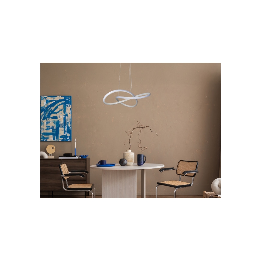 LED lestenec z zatemnitvijo na kablu LED/65W/230V 3000-6500K premer 49 cm + daljinski upravljalnik