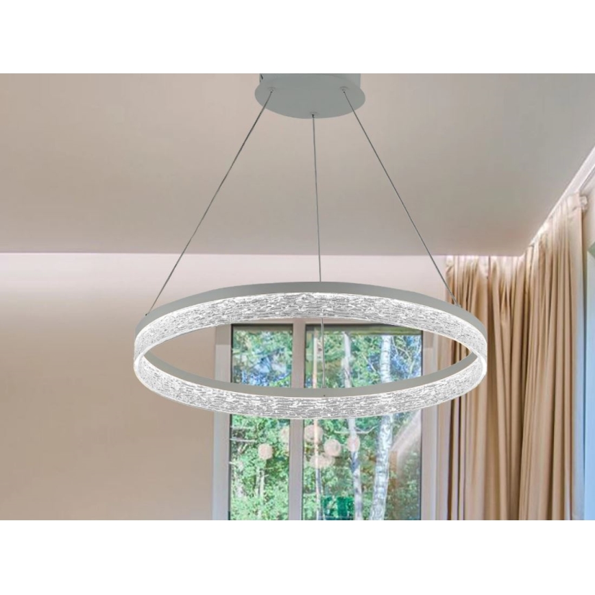 LED lestenec z nastavljivo svetlostjo na kablu ALIANZ LED/45W/230V 3000-6000K premer 60 cm + daljinski upravljalnik