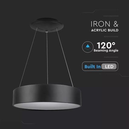 LED zatemnljiv viseči lestenec na kablu LED/30W/230V