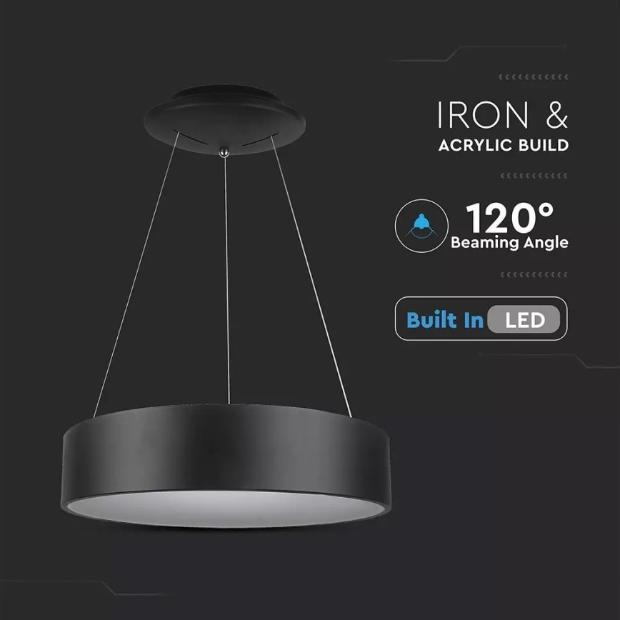 LED zatemnljiv viseči lestenec na kablu LED/30W/230V