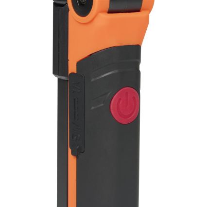 LED zatemnjevalna polnilna delovna svetilka LED/3W/5V 6500K 2000 mAh oranžna/črna
