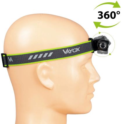 LED zatemnjevalna polnilna čelna svetilka z rdečo lučjo 3 v 1 LED/10W/5V IP66 500 lm 800 mAh