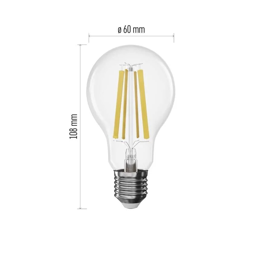 LED zatemnljiva žarnica FILAMENT A60 E27/11W/230V 4000K
