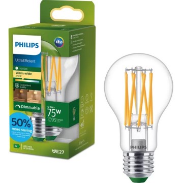LED zatemnljiva žarnica ULTRAEFFICIENT VINTAGE Philips A60 E27/5,2W/230V 2700K