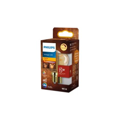 LED Zatemnljiva žarnica VINTAGE Philips P45 E14/2,7W/230V 1800K