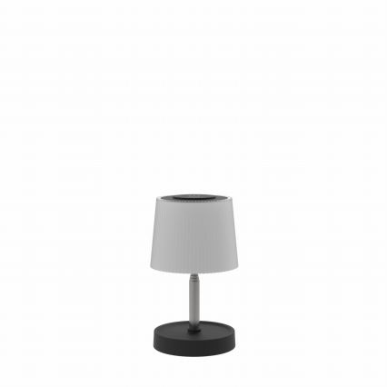 LED zatemnljiva zunanja polnilna namizna svetilka LED/2W/5V IP44 1200 mAh siva