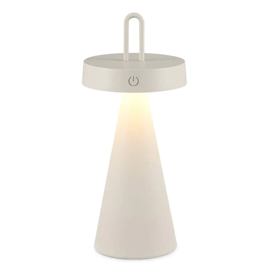 LED zatemnjevalna zunanja polnilna namizna svetilka na dotik HALO LED/1,5W/3,7V 3000 mAh IP44 siva