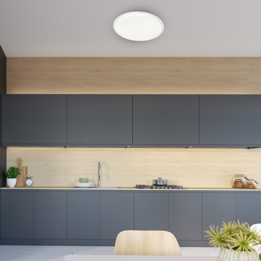 LED zatemnljivo stropno svetilo CRUZ z daljinskim upravljalnikom LED/66W/230V 3300lm