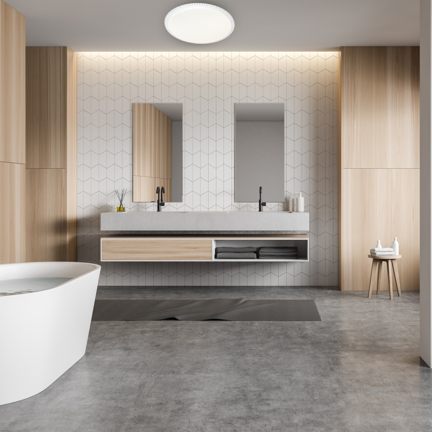 LED zatemnljivo stropno svetilo CRUZ z daljinskim upravljalnikom LED/66W/230V 3300lm