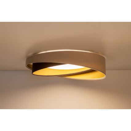 Stropna LED svetilka z zatemnitvijo SMART GALAXY MODERN LED/24W/230V 3000-6500K, premer 55 cm, bežna/rjava/zlata + daljinski upravljalnik